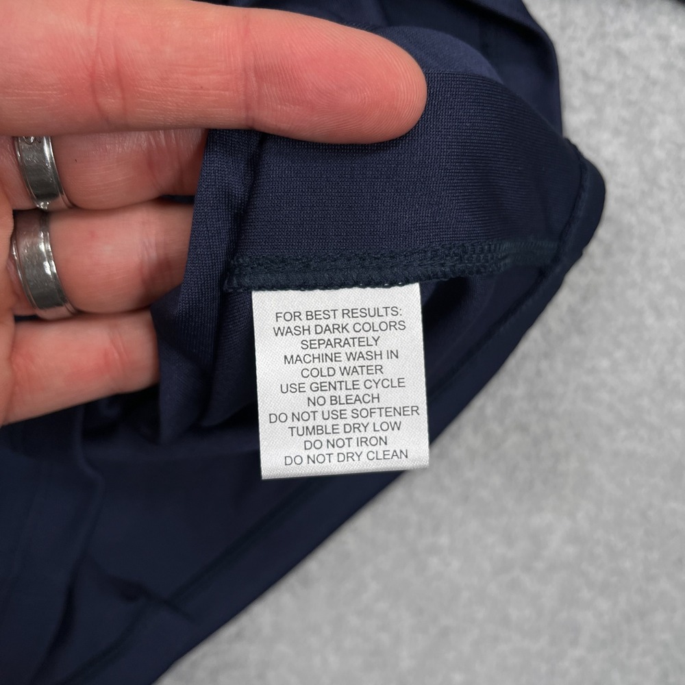 Masters Tech Quarter Zip Pullover Mens XL Navy Blue Augusta National Golf MT7440 - Picture 10 of 12